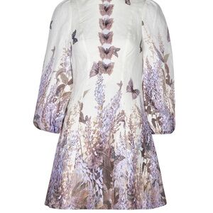 Zimmerman butterfly purple dress size 2 (us 6/8) cutout